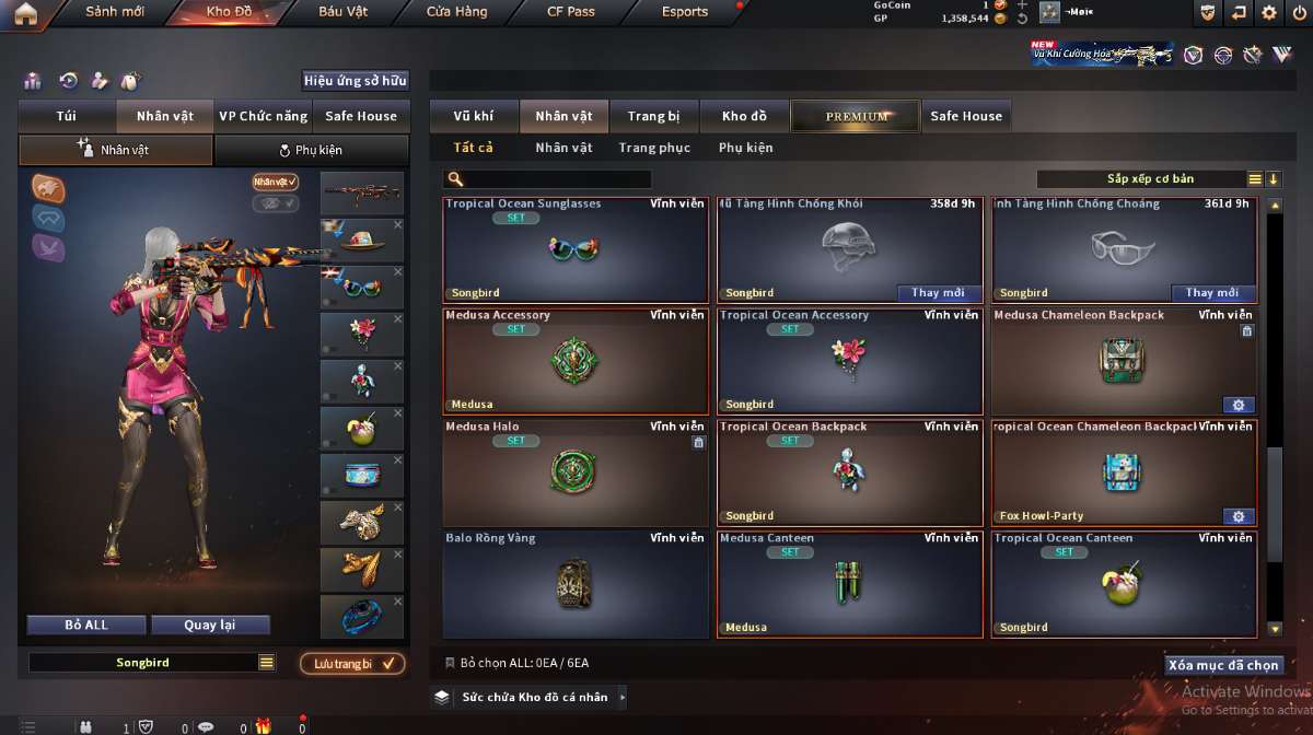 shop acc cf uy tin gia re